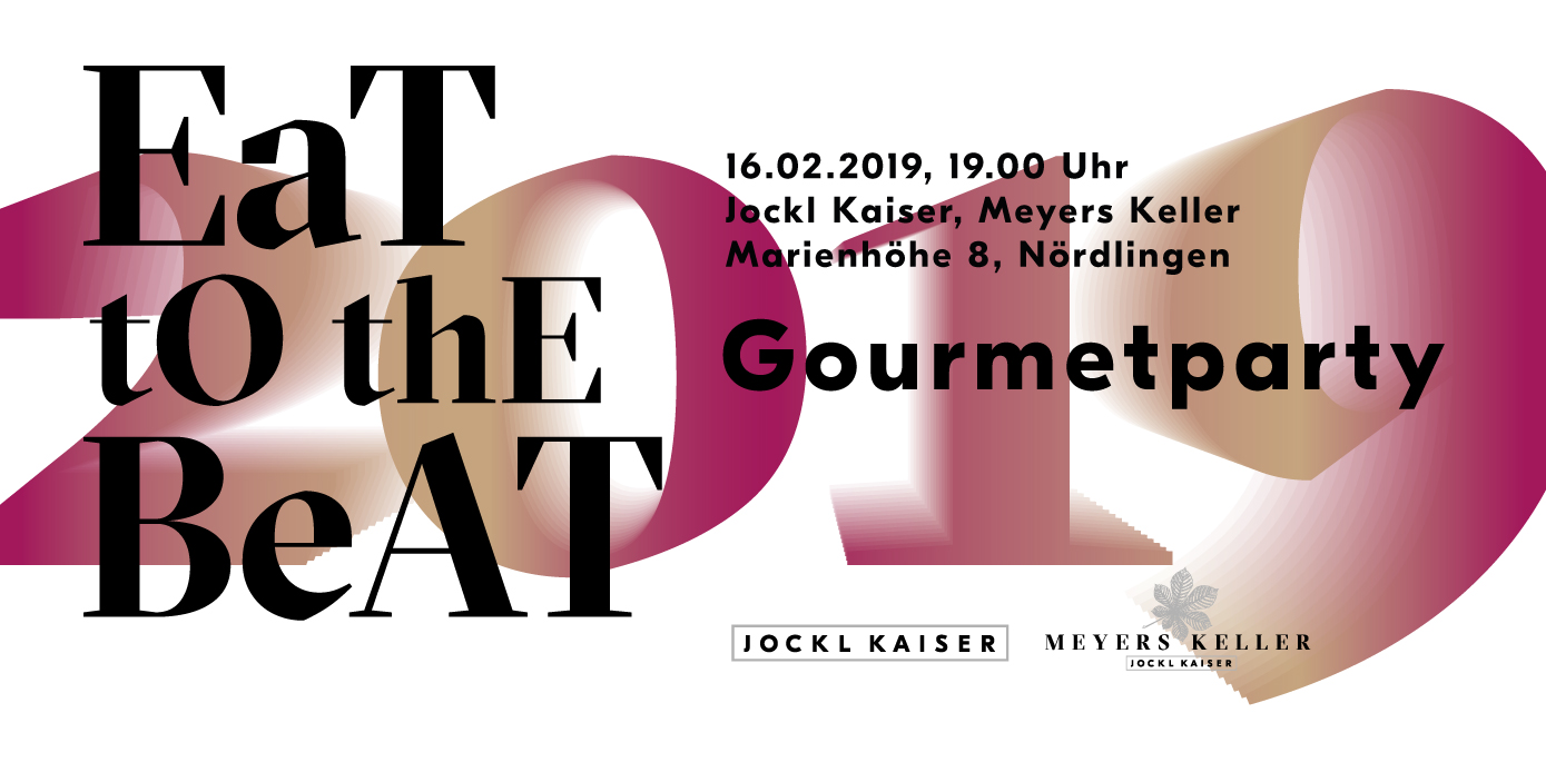 eat to the beat - Gourmetparty - Ticket Bild von Jockl Kaiser, Meyers Keller