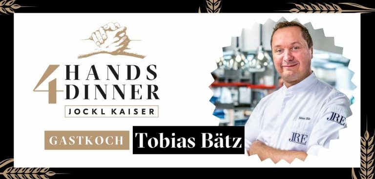 16. Oktober: 4-Hands-Dinner mit Tobias Bätz