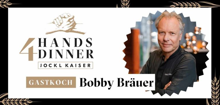23. April: 4-Hands-Dinner mit Bobby Bräuer
